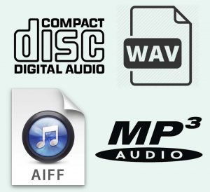 Audio formats we transfer to
